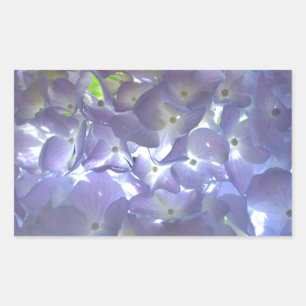 Lavender Hydrangeas Rectangular Sticker