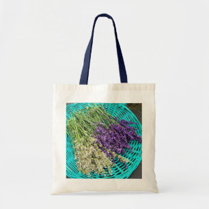 Lavender in a Basket Tote Bag
