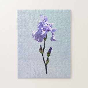 Lavender Iris and Buds Jigsaw Puzzle