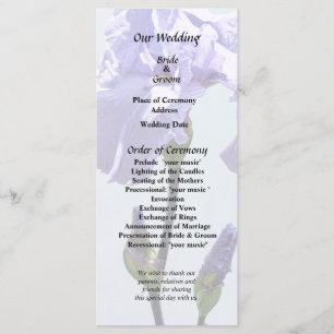 Lavender Iris and Buds Programme