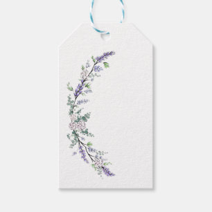 Lavender Ivory Rose and Eucalyptus Gift Tags