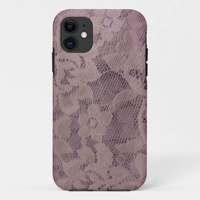 Lavender Lace Case-Mate iPhone Case (Back)