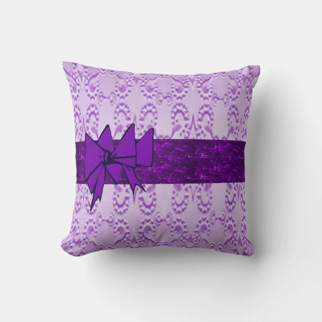 Lavender Lace Cushion (Front)