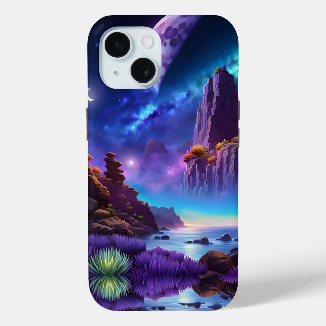 Lavender Landscape Fantasy Case-Mate iPhone Case (Back)