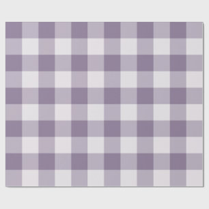 Lavender Large Buffalo Plaid Gingham Wrapping Paper