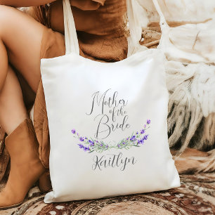 Lavender Laurel Mother of the Bride Wedding Tote Bag