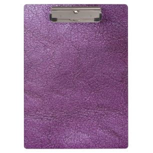 Lavender leather  clipboard