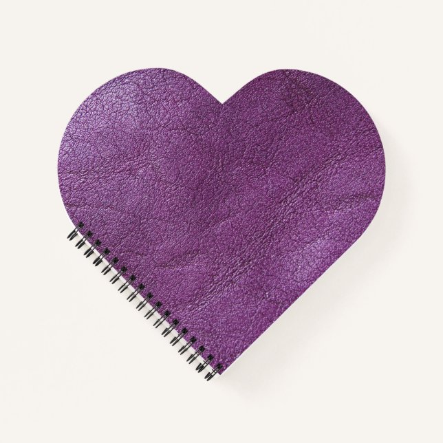 Lavender leather  notebook (Front)