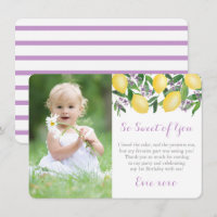 Lavender Lemons Little Girl Birthday Party Photo