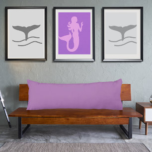 Lavender light purple solid colour body cushion