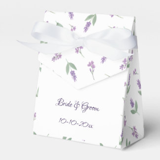 Lavender & Lilac Floral Arch Wedding Favor Boxes