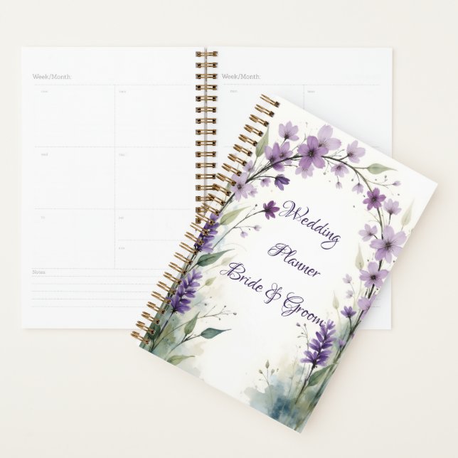Lavender Lilac Floral Arch Wedding  Planner (Display)