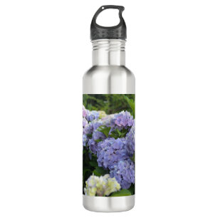 Lavender & Lilac Hortensia Hydrangea Flowers 710 Ml Water Bottle