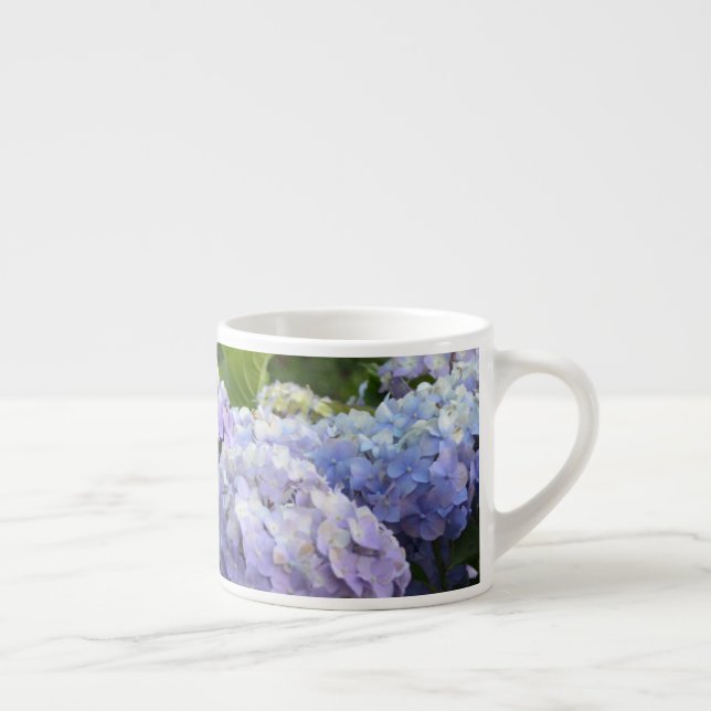 Lavender & Lilac Hortensia Hydrangea Flowers Espresso Cup (Right)