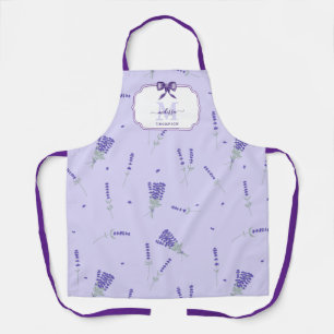 Lavender Lilac Wildflower Floral Botanical Apron