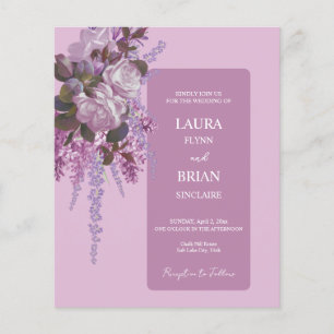 Lavender,Lilacs, Roses, Budget Wedding