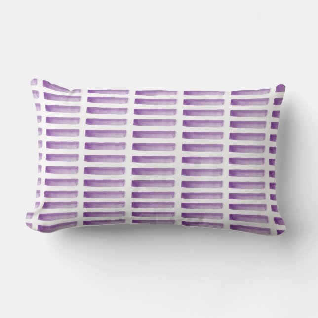 Lavender Lines Lumbar Cushion (Front)
