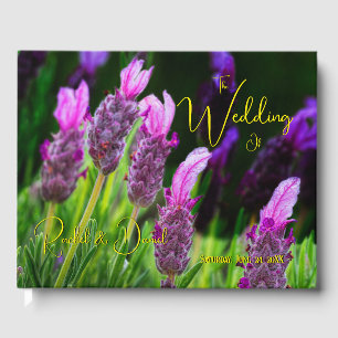 Lavender, Love & Devotion Yellow, Wedding Guest Book