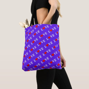 Lavender LOVE Elegant Chic Tote Bag