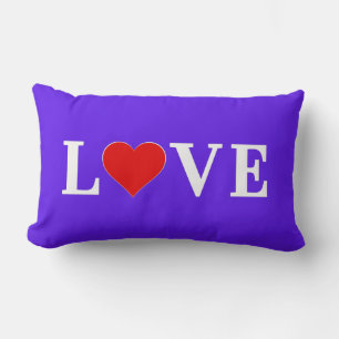Lavender LOVE Elegant Stylish Lumbar Cushion