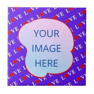 Lavender LOVE Modern Chic Tile