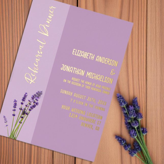 Lavender Love Rehearsal Dinner (Creator Uploaded)