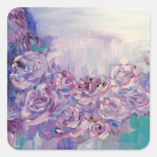 Lavender Love Square Sticker