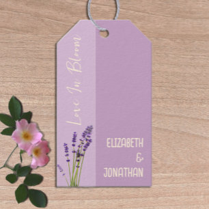 Lavender Love Wedding Gift Tags