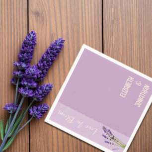 Lavender Love Wedding Napkin