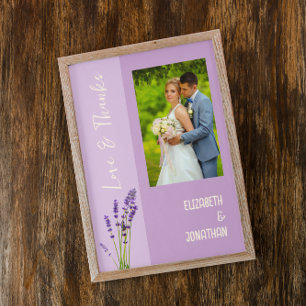 Lavender Love Wedding Thank You Card