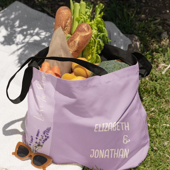 Lavender Love Wedding Tote Bag (Creator Uploaded)