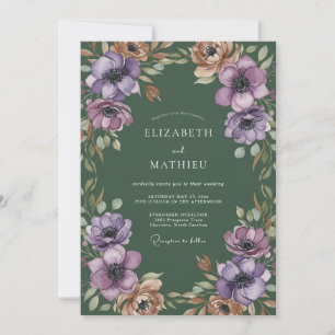 Lavender Lush Botanical Wedding Invitation