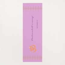 Lavender Lush Floral Painting with Ashtanga Quote