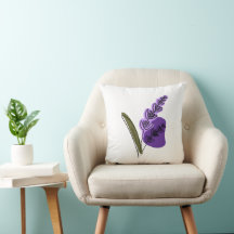 Lavender Lush Throw Pillow