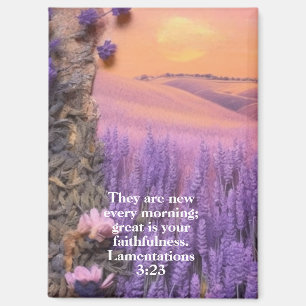 Lavender Magnet Lamentations 3:23
