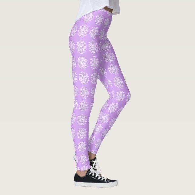 Lavender Mandala Leggings (Right)