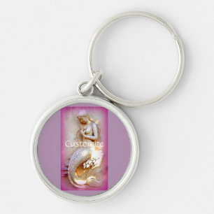 Lavender mermaid Thunder_Cove Key Ring