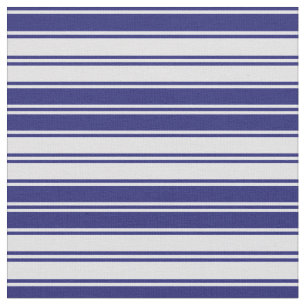 Lavender & Midnight Blue Stripes Pattern Fabric