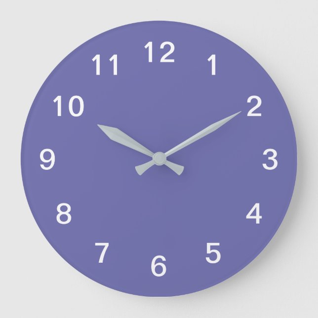 Lavender Minimalist Acrylic Wall Clock (Front)
