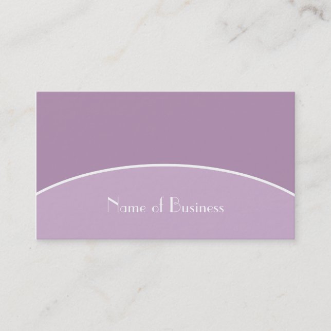 Lavender Minimalist Arch Design Business Card (Front)