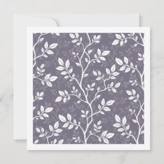 Lavender Minimalist Botanical Woven Branches Card
