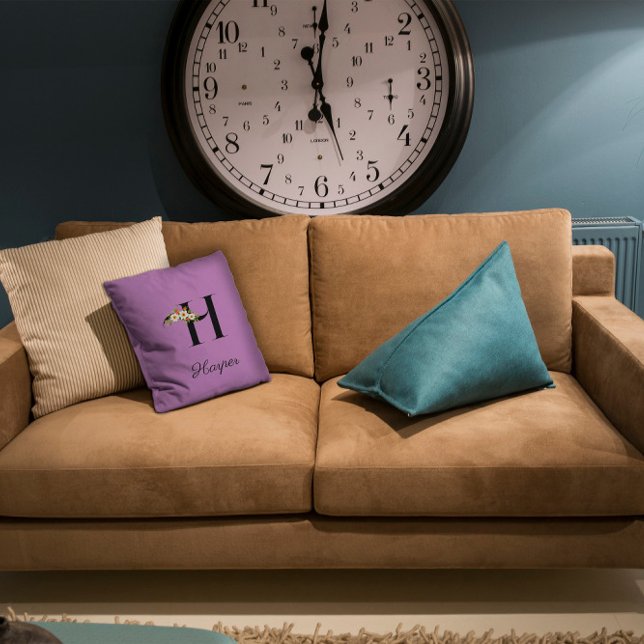 Lavender minimalist watercolor throw pillow (Creator Uploaded)