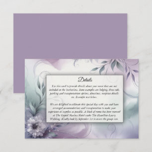 Lavender Mist and Watercolor Whispers Enclosure Card