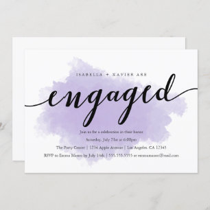 Lavender Mist Engagement Party Invitation