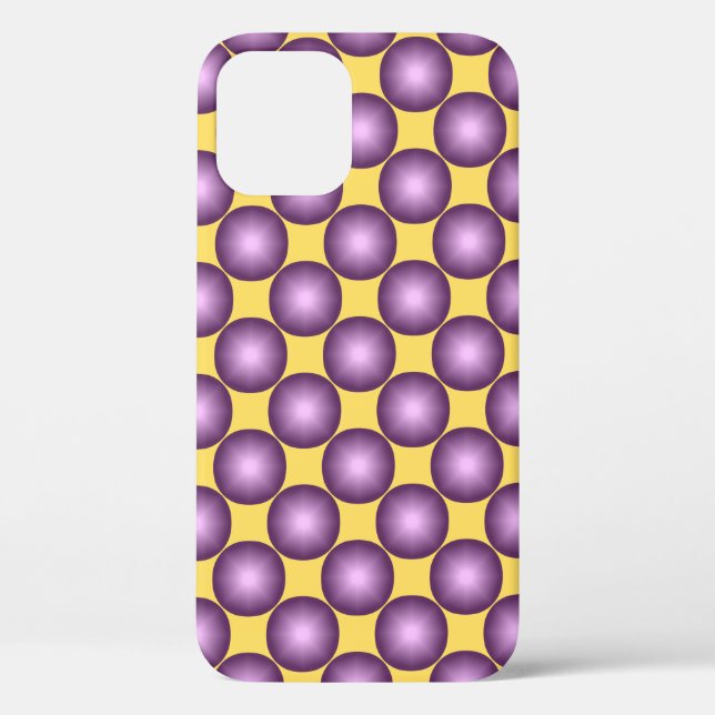 Lavender Modern Polka Dot Case-Mate iPhone Case (Back)