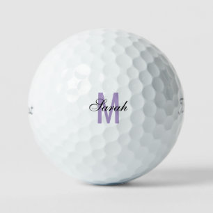 Lavender Monogram Titleist VI Golf Balls