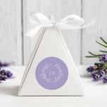 Lavender Monogram Wedding Classic Round Sticker<br><div class="desc">Seal your invitations and express gratitude with our Lavender Monogram Wedding Stickers. Perfect for envelope seals or favour labels,  these stickers feature the monogram and classic elegance,  adding a final touch of sophistication to your wedding stationery.</div>