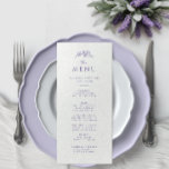 Lavender Monogram Wedding Menu<br><div class="desc">Elevate your reception with our Lavender Monogram Wedding Menu Card. Featuring a simple and sophisticated design with the monogram and wildflowers,  this menu card adds a touch of timeless beauty to your tablescape. Guide your guests through a memorable culinary experience with this elegant addition.</div>