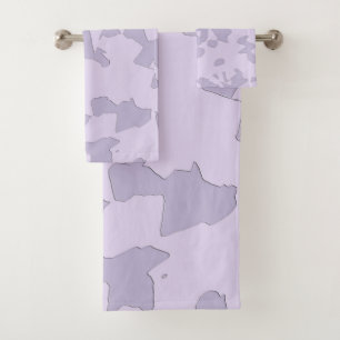 Lavender Moon Raker  Bath Towel Set