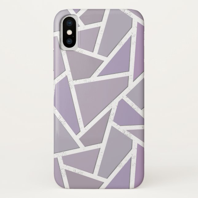 Lavender mosaic pattern Case-Mate iPhone case (Back)
